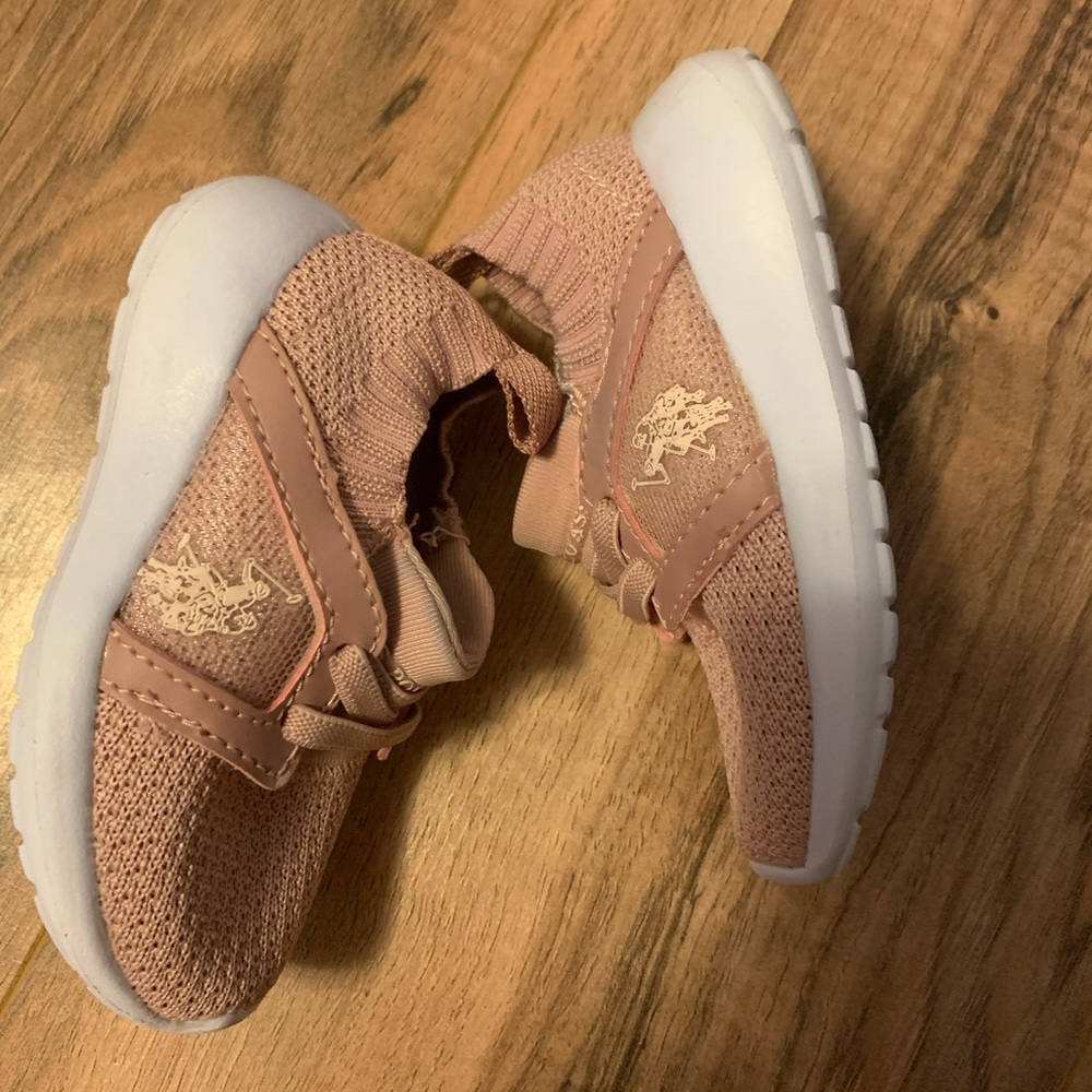 Size 5 pink US Polo ASSN. Sneakers